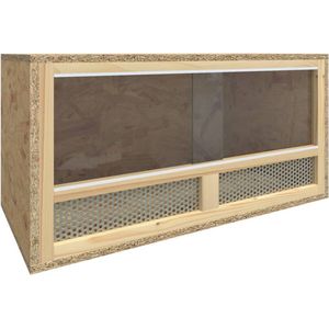 vidaXL - Terrarium - 60x30x30 - cm - bewerkt - hout