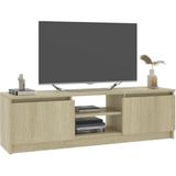 vidaXL-Tv-meubel-120x30x35,5-cm-bewerkt-hout-sonoma-eikenkleurig