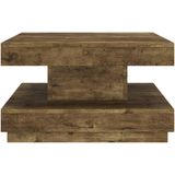 vidaXL - Salontafelx60x35 - cm - MDF - donkerbruin