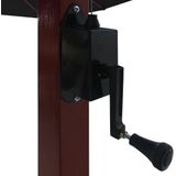 Hangparasol - Zwart - Polyester - Houten Paal
