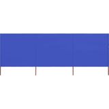 vidaXL-Windscherm-3-panelen-400x120-cm-stof-azuurblauw
