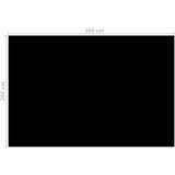 vidaXL Poolabdeckung Schwarz 300x200 cm PE