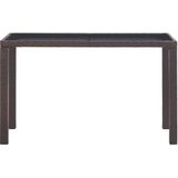 VidaXL-Tuintafel-123x60x74-cm-poly-rattan-bruin