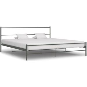 VidaXL Bedframe Metaal Grijs 180x200 cm