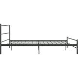 VidaXL Bedframe Metaal Grijs 200x200 cm