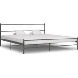 VidaXL Bedframe Metaal Grijs 200x200 cm