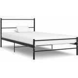 vidaXL Bedframe metaal zwart 100x200 cm