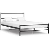 vidaXL - Bedframe - metaal - zwart - 120x200 - cm