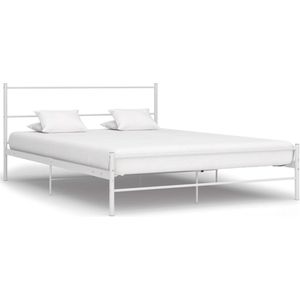 vidaXL Bedframe metaal wit 120x200 cm - 284694