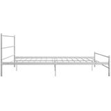 VidaXL Bedframe Metaal Wit 200x200 cm