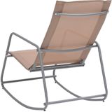 VidaXL Tuinschommelstoel 95x54x85 cm Textileen Taupe