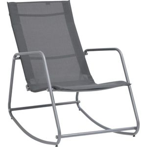 VidaXL Tuinschommelstoel 95x54x85 cm Textileen Taupe