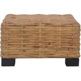 VidaXL Salontafel 47x47x28 cm Natuurlijk Rattan