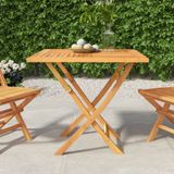 Vidaxl - Gartentisch Klappbar 85x85x76 cm Teak Massivholz