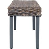 vidaXL-Bankje-110-cm-natuurlijk-kubu-rattan-en-massief-mangohout-grijs