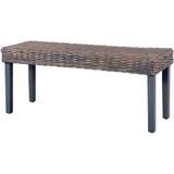 vidaXL-Bankje-110-cm-natuurlijk-kubu-rattan-en-massief-mangohout-grijs