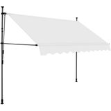 vidaXL Einziehbare Markise Handbetrieben mit LED 300 cm Creme