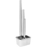 vidaXL - Tuinfontein - Roestvrij Staal - Zilverkleurig - Inclusief LED-Lamp en Pomp