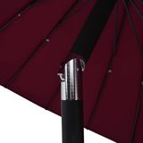 vidaXL Parasol met aluminium paal 270 cm bordeauxrood