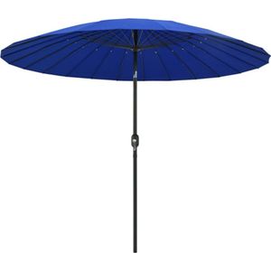 vidaXL Parasol met aluminium paal 270 cm azuurblauw