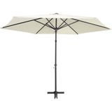 VidaXL Parasol Stalen Paal 300 cm Zandwit 