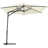 VidaXL Parasol Stalen Paal 300 cm Zandwit 