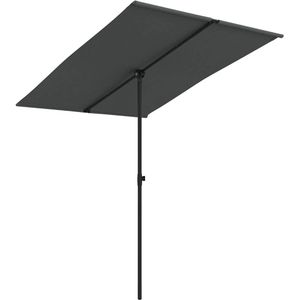 Parasol - Antraciet - Polyester - Aluminium - Verstelbaar en Draaibaar
