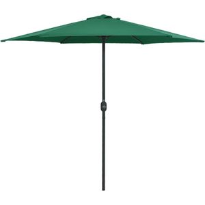 vidaXL-Parasol-met-aluminium-paal-270x246-cm-groen