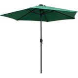 VidaXL Parasol LED-verlichting Aluminium Paal 270 cm Groen