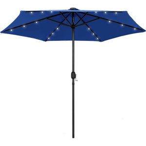 vidaXL-Parasol-met-LED-verlichting-en-aluminium-paal-270-cm-azuurblauw