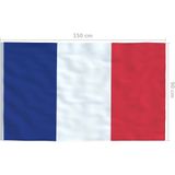 vidaXL Vlag Frankrijk 90x150 cm