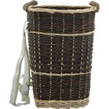 vidaXL Holzkorb mit Trageriemen 44,5×37×50 cm Natur Weide