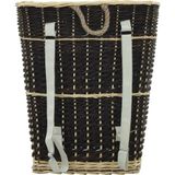 vidaXL - Houtmand - met - draagriemen - 57x51x69 - cm - natuurlijk - wilgenhout