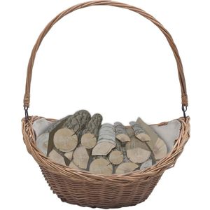 vidaXL - Houtmand - met - handvat - 57x46,5x52 - cm - wilgenhout - bruin