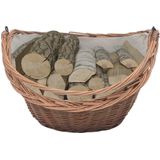 vidaXL Houtmand met handvat 60x44x55 cm natuurlijk wilgenhout