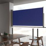 Ausziehbare Seitenmarkise 120x300 cm Blau Vidaxl