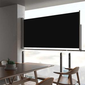 vidaXL - Tuinscherm - uittrekbaar - 80x300 - cm - zwart