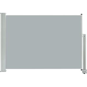 vidaXL - Tuinscherm - uittrekbaar - 80x300 - cm - grijs