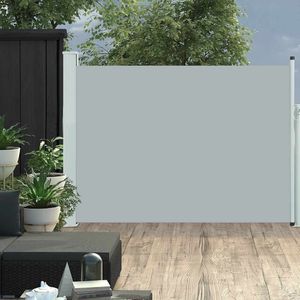 vidaXL - Tuinscherm - uittrekbaar - 120x500 - cm - grijs