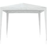 VidaXL Partytent 2,5x2,5 m Wit - Stijlvolle en Ruime Buitenfeesttent