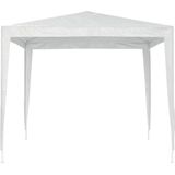 VidaXL Partytent 2,5x2,5 m Wit - Stijlvolle en Ruime Buitenfeesttent