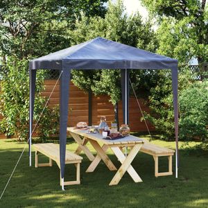 Partytent - Blauw - PE - Staal - Uv- en Waterbestendig