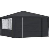 vidaXL - Partytent - met - zijwanden - professioneel - 90 - g/m² - 4x4 - m - antraciet