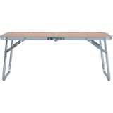 VidaXL Inklapbare Campingtafel 60x40 cm Aluminium Bruin