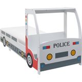 VidaXL Kinderbed Politieauto met 7-Zone H2/H3 Matras 90x200 cm