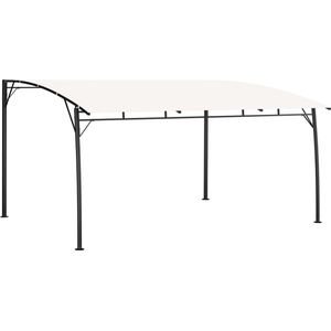 Garten-Sonnenschutz 4x3x2,55 m Cremeweiß Vidaxl