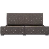 Bettgestell Grau Samt 180x200 cm Vidaxl