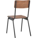 VidaXL Eetkamerstoelen 6 st Multiplex Bruin