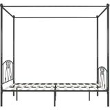 vidaXL-Hemelbedframe-metaal-grijs-180x200-cm