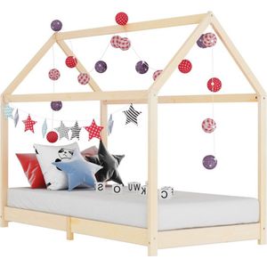 vidaXL Kinderbedframe massief grenenhout 90x200 cm